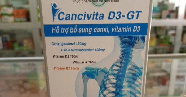 Thu hồi 2 lô thực phẩm bảo vệ sức khoẻ CANCIVITA D3-GT của Công ty Hương Hoàng