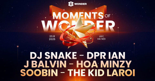 “Moments of Wonder” - Đại nhạc hội đặc biệt kỷ niệm 80 năm Quốc khánh với dàn sao “khủng” DJ Snake, J Balvin, The Kid LAROI, DPR IAN