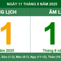 Lịch âm 11/8 chính xác nhất, lịch vạn niên ngày 11/8/2025: Việc nên và không nên làm?