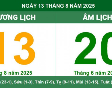 Lịch âm 13/8 chính xác nhất, lịch vạn niên ngày 13/8/2025: Việc nên và không nên làm?