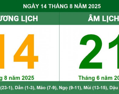 Lịch âm 14/8 chính xác nhất, lịch vạn niên ngày 14/8/2025: Việc nên và không nên làm?