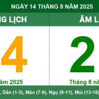 Lịch âm 14/8 chính xác nhất, lịch vạn niên ngày 14/8/2025: Việc nên và không nên làm?