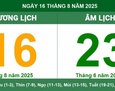 Lịch âm 16/8 chính xác nhất, lịch vạn niên ngày 16/8/2025: Việc nên và không nên làm?