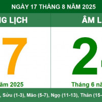 Lịch âm 17/8 chính xác nhất, lịch vạn niên ngày 17/8/2025: Việc nên và không nên làm?