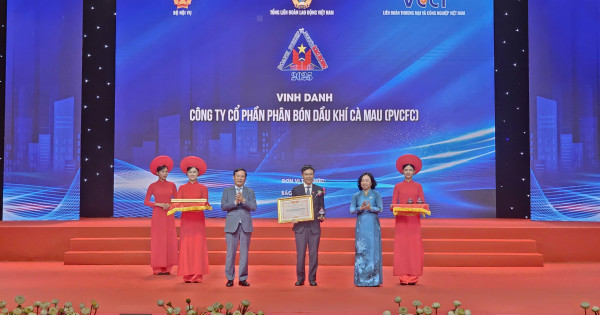 PVCFC lần thứ 5 được vinh danh “doanh nghiệp tiêu biểu vì người lao động”
