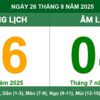 Lịch âm 26/8 chính xác nhất, lịch vạn niên ngày 26/8/2025: Việc nên và không nên làm?