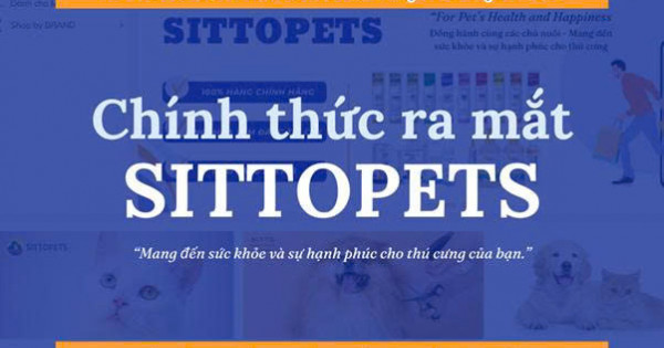 Sitto Việt Nam chính thức ra mắt nền tảng thương mại điện tử dành riêng cho thú cưng