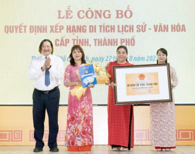TP Hồ Chí Minh: công bố quyết định xếp hạng 7 di tích lịch sử - văn hóa cấp Thành phố