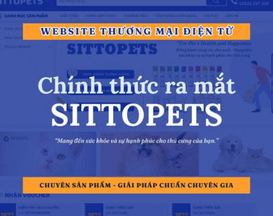Sitto Việt Nam chính thức ra mắt nền tảng thương mại điện tử dành riêng cho thú cưng