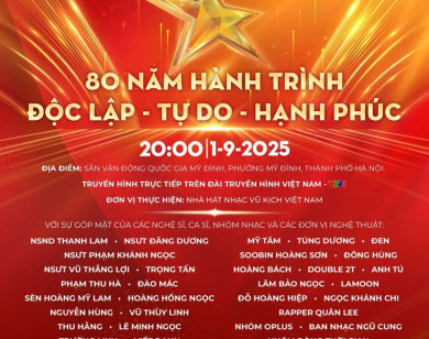 Ngày mai (29/8), phát vé miễn phí concert quốc gia đặc biệt “80 năm hành trình Độc lập - Tự do - Hạnh phúc”