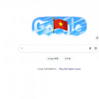 Google thay đổi giao diện hình ảnh lá cờ đỏ sao vàng chào mừng Quốc khánh Việt Nam 2/9