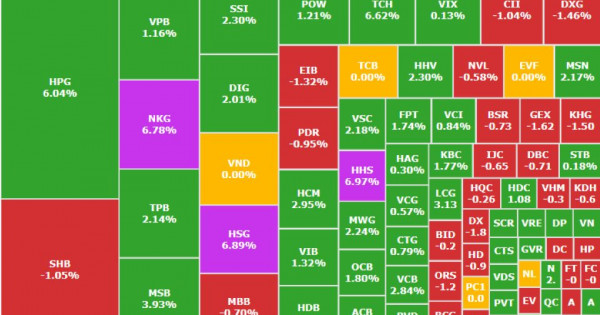 VN-Index lập đỉnh lịch sử 1.696 điểm, thép và ngân hàng dẫn sóng, Hòa Phát bứt phá 6%