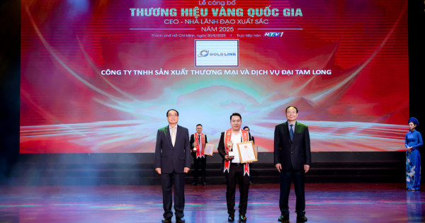 GoldLine và hành trình 17 năm vươn đến “Thương hiệu vàng Quốc gia năm 2025”