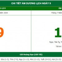 Lịch âm 9/9 chính xác nhất, lịch vạn niên ngày 9/9/2025: Việc nên và không nên làm?