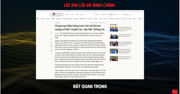 Sau tuyên bố khởi kiện, hơn 50 kênh mạng xã hội gỡ tin sai sự thật về Vingroup