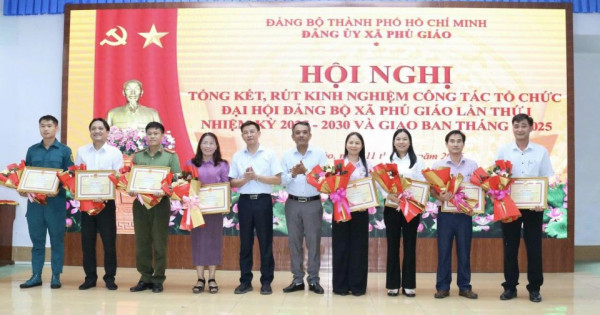 TP Hồ Chí Minh: Xã Phú Giáo tổng kết công tác tổ chức Đại hội Đại biểu Đảng bộ xã lần thứ I