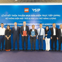 LEGO Manufacturing Việt Nam ký kết thỏa thuận mua bán điện trực tiếp với VSIP nhằm thúc đẩy phát triển bền vững