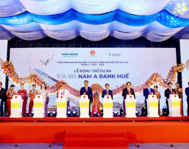 Lễ động thổ tòa nhà Nam A Bank Huế - Công trình xanh gắn kết hành trình di sản miền Trung