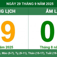 Lịch âm 29/9 chính xác nhất, lịch vạn niên ngày 29/9/2025: Việc nên và không nên làm?