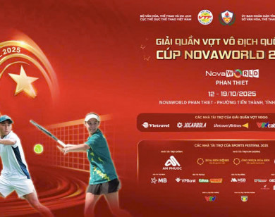 Giải Quần vợt Vô địch Quốc gia - Cúp NovaWorld 2025 mở màn Sports Festival giai đoạn 2