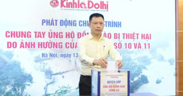 Báo Kinh tế & Đô thị chung tay ủng hộ đồng bào bị thiệt hại do ảnh hưởng của cơn bão số 10, 11
