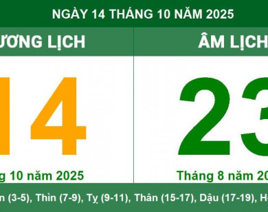 Lịch âm 14/10 chính xác nhất, lịch vạn niên ngày 14/10/2025: Việc nên và không nên làm?