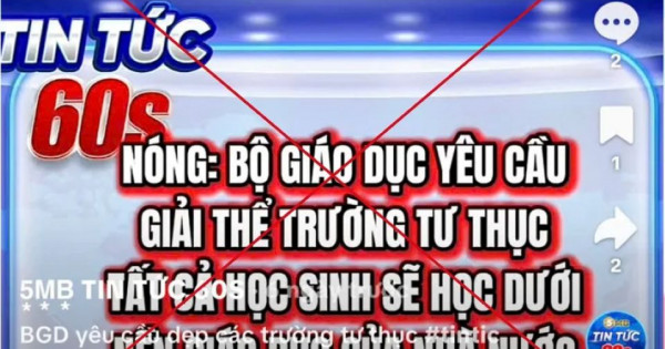 Bác bỏ thông tin 'đóng cửa, giải tán trường ngoài công lập'