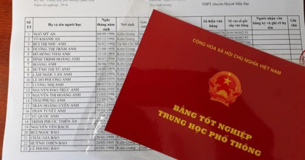 Sẽ rút ngắn thời hạn cấp bằng tốt nghiệp THPT xuống còn 30 ngày