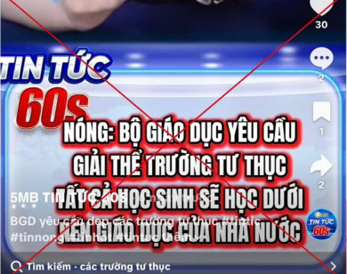 Bác bỏ thông tin 'đóng cửa, giải tán trường ngoài công lập'