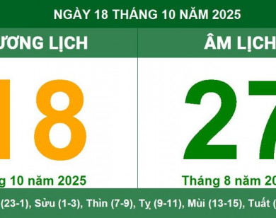 Lịch âm 18/10 chính xác nhất, lịch vạn niên ngày 18/10/2025: Việc nên và không nên làm?