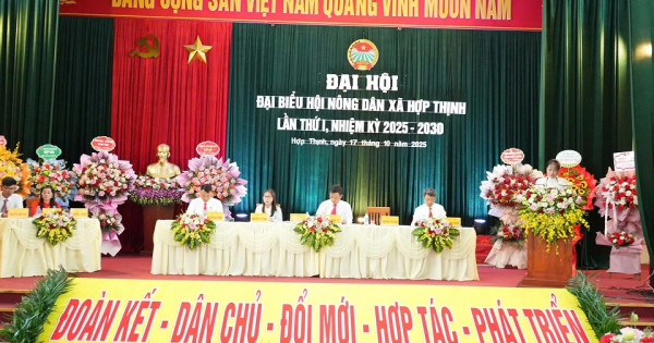 Đại hội đại biểu Hội Nông dân xã Hợp Thịnh lần thứ I thành công tốt đẹp
