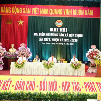 Đại hội đại biểu Hội Nông dân xã Hợp Thịnh lần thứ I thành công tốt đẹp