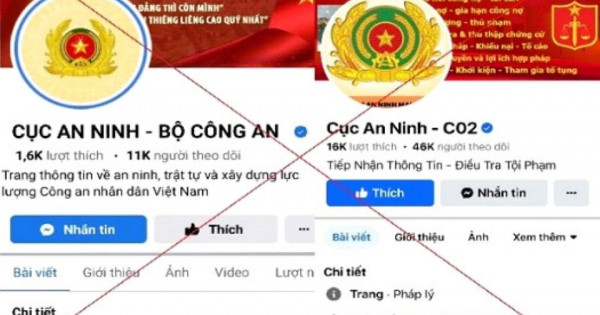 Xuất hiện thủ đoạn lập, sử dụng tài khoản Facebook 'tích xanh' giả mạo công an để lừa đảo