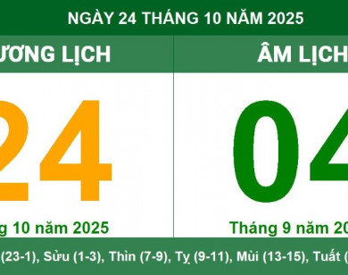 Lịch âm 24/10 chính xác nhất, lịch vạn niên ngày 24/10/2025: Việc nên và không nên làm?