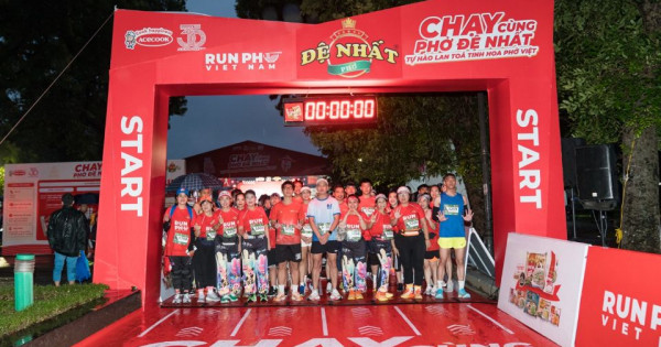 Hơn 3.000 người tham gia sự kiện “Chạy cùng Phở Đệ Nhất – Tự hào lan tỏa tinh hoa phở Việt”