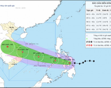 Bão Kalmaegi đi nhanh, cường độ rất mạnh