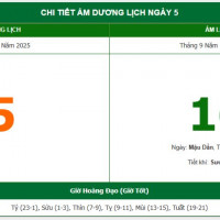 Lịch âm 5/11 chính xác nhất, lịch vạn niên ngày 5/11/2025: Việc nên và không nên làm?