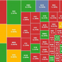 VN-Index mất gần 19 điểm, một cố phiếu chứng khoán có giao dịch