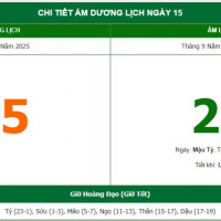 Lịch âm 15/11 chính xác nhất, lịch vạn niên ngày 15/11/2025: Việc nên và không nên làm?