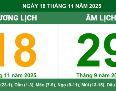 Lịch âm 18/11 chính xác nhất, lịch vạn niên ngày 18/11/2025: Việc nên và không nên làm?