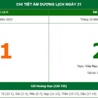 Lịch âm 21/11 chính xác nhất, lịch vạn niên ngày 21/11/2025: Việc nên và không nên làm?