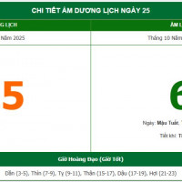 Lịch âm 25/11 chính xác nhất, lịch vạn niên ngày 25/11/2025: Việc nên và không nên làm?