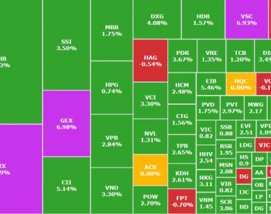 Dòng tiền trở lại mạnh mẽ, VN-Index bật tăng 20 điểm