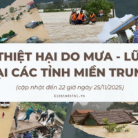 Mưa lũ gây thiệt hại nặng nề khắp miền Trung