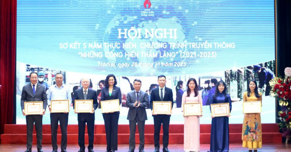 Trao giải cuộc thi "Những cống hiến thầm lặng" 2025: Mỗi bài viết là một thông điệp nhân ái