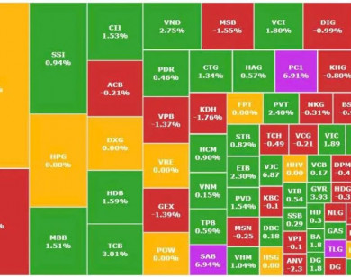 Dòng tiền lan tỏa, VN-Index tiếp tục tăng gần 15 điểm