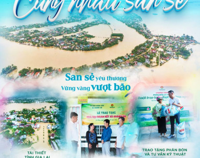 Phân Bón Cà Mau cùng nhau san sẻ với đồng bào chịu thiệt hại bởi bão lũ