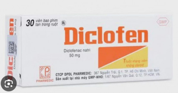 Thu hồi thuốc Diclofen do không đạt tiêu chuẩn chất lượng