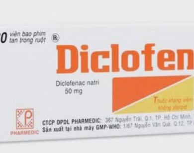 Thu hồi thuốc Diclofen do không đạt tiêu chuẩn chất lượng