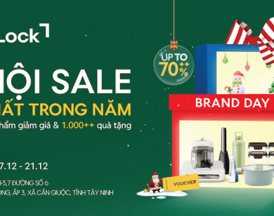 LocknLock Brand Day Long Hậu: Giáng sinh sale khủng 70%++, tặng ngay iPhone 17